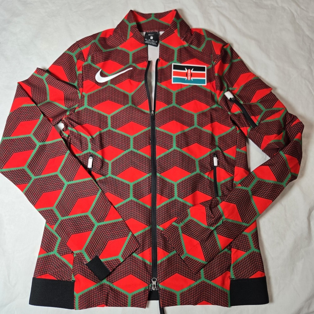New Nike Pro‎ Elite Team Kenya Podium Zip Track Jacket Women's XS Olympic